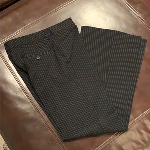 Express black pin-striped dress trousers, boot cut